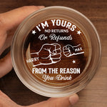 Custom Whiskey Glass - Personalized Father's Day Birthday Gifts For Dad, Grandpa - From The Reasons You Drink
