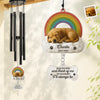 Custom Photo Wind Chime With Acrylic Charms - Personalized Pet Memorial Gifts For Dogs, Cats - Run Free, Sweet Friend