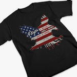 Unisex T-shirt, Premium T-shirt, Hoodie - Personalized 4th Of July Gifts For Dad, Grandpa - Let Freedom Fly High