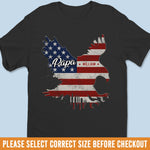 Unisex T-shirt, Premium T-shirt, Hoodie - Personalized 4th Of July Gifts For Dad, Grandpa - Let Freedom Fly High