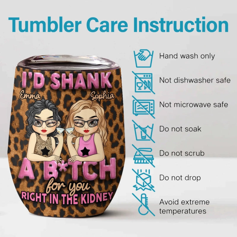 Custom Wine Tumbler - Personalized Gifts For Women - Besties For Every Adventure