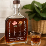 Custom Whiskey Bottle - Personalized Best Friend Birthday Gifts For BFF, Best Friends - Life Is Better With Old Friends