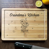Happiness Is Homemade In Mom’s Kitchen - Family Personalized Custom Engraved Wooden Cutting Board - Mother's Day, Gift For Mom, Grandma