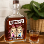 Custom Whiskey Bottle - Personalized Best Friend Birthday Gifts For Women - Unbreakable Friendship Vibes