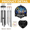 Custom Wind Chime With Acrylic Charms - Personalized Anniversary Wedding Gifts For Husband And Wife, Him And Her - Forever Your Plus One
