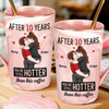 Custom 14oz Marble Mug - Personalized Anniversary Wedding Gifts For Husband And Wife, Him And Her - Hold Me Tight, Never Let Go
