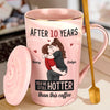 Custom 14oz Marble Mug - Personalized Anniversary Wedding Gifts For Husband And Wife, Him And Her - Hold Me Tight, Never Let Go