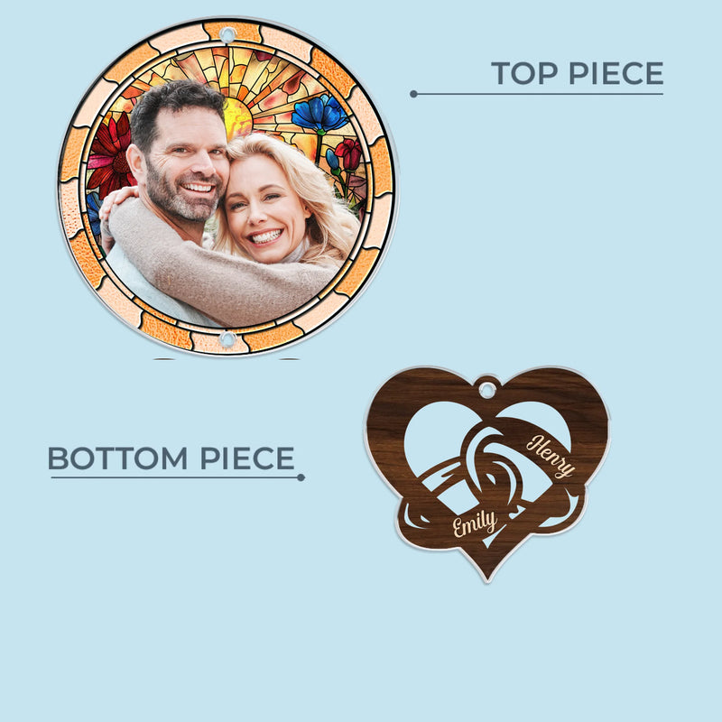 Custom Photo Wind Chime With Acrylic Charms - Personalized Anniversary Wedding Gifts For Husband And Wife, Him And Her - Still Not Sick Of You