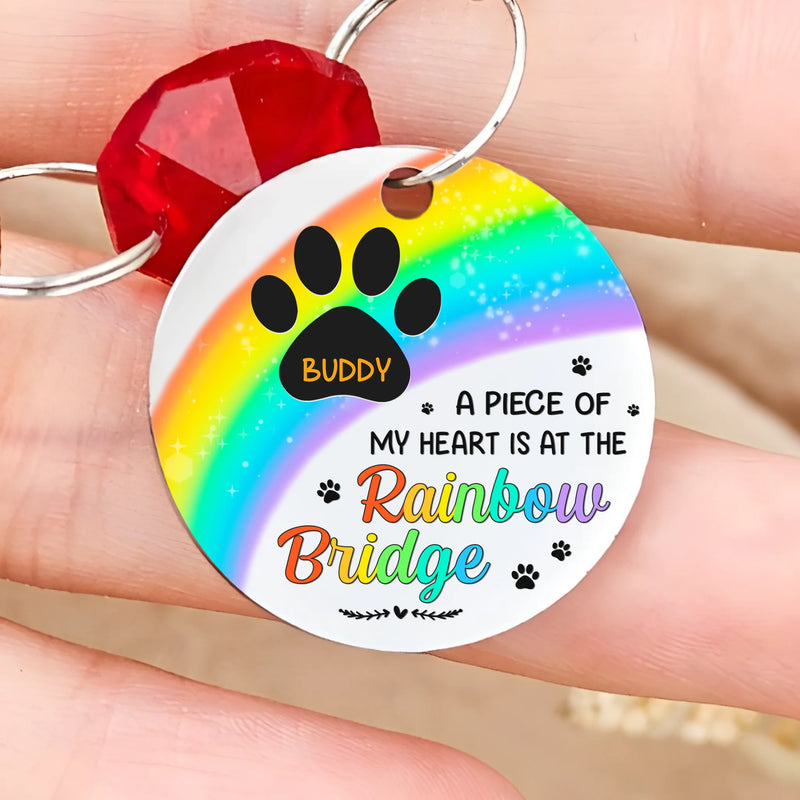 Custom Crystal Suncatcher With Charm - Personalized Pet Memorial Gifts For Dogs, Cats - Forever In My Thoughts