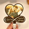 Custom Photo Wood And Acrylic Night Light - Personalized Anniversary Wedding Gifts For Husband And Wife, Him And Her - Built On Love
