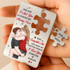 Metal Wallet Card With Charm - Personalized Anniversary Wedding Gifts For Husband And Wife, Him And Her - I Found My Missing Piece, Couple Birthday Gifts For Him And Her