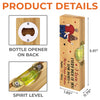 Custom Wooden Bottle Opener With Built-in Spirit Level - Personalized Anniversary Wedding Gifts For Husband And Wife, Him And Her - You And Me, Always