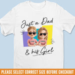 Custom Unisex T-shirt, Premium T-shirt, Hoodie - Personalized Father's Day Birthday Gifts For Dad - Best Girl, Best Dad, Best Life