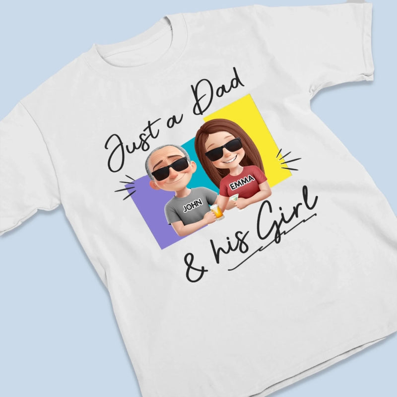 Custom Unisex T-shirt, Premium T-shirt, Hoodie - Personalized Father's Day Birthday Gifts For Dad - Best Girl, Best Dad, Best Life