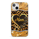 Custom 3D Inflated Effect Printed Clear Phone Case - Personalized Mother's Day Gifts For Mother, Grandmother - Shine Like A Diamond