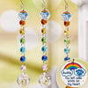 Custom Crystal Suncatcher With Charm - Personalized Pet Memorial Gifts For Dogs, Cats - You Left Paw Prints On My Heart