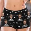 Custom Photo Short Leggings - Personalized Personalized Gifts For Husband And Wife, Him And Her - I Love My Husband