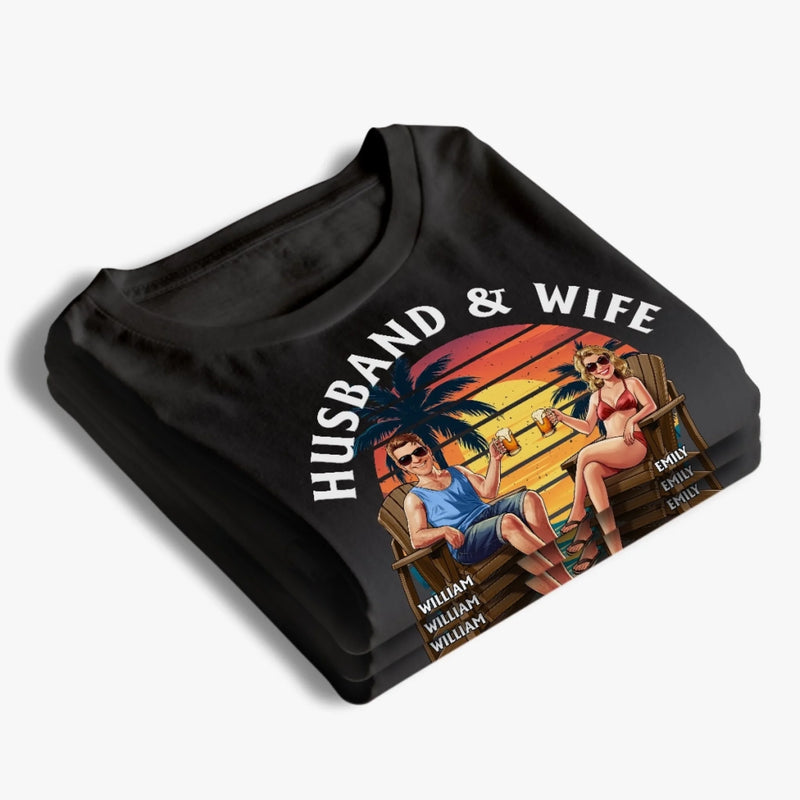 Custom Unisex T-shirt, Premium T-shirt, Hoodie - Personalized Anniversary Wedding Gifts For Husband And Wife, Him And Her - Travel Partners For Life