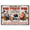 Custom Home Decor Metal Sign - Personalized Anniversary Wedding Gifts For Husband And Wife, Him And Her - Let The Good Times Roll