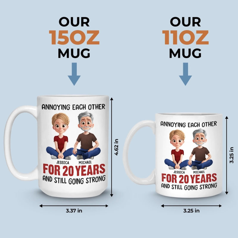 Custom Mug - Personalized Anniversary Wedding Gifts For Husband And Wife, Him And Her - Still Tolerating Each Other