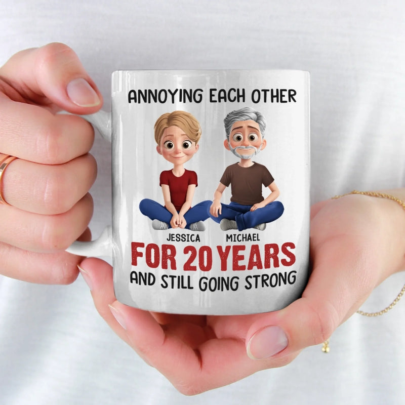 Custom Mug - Personalized Anniversary Wedding Gifts For Husband And Wife, Him And Her - Still Tolerating Each Other