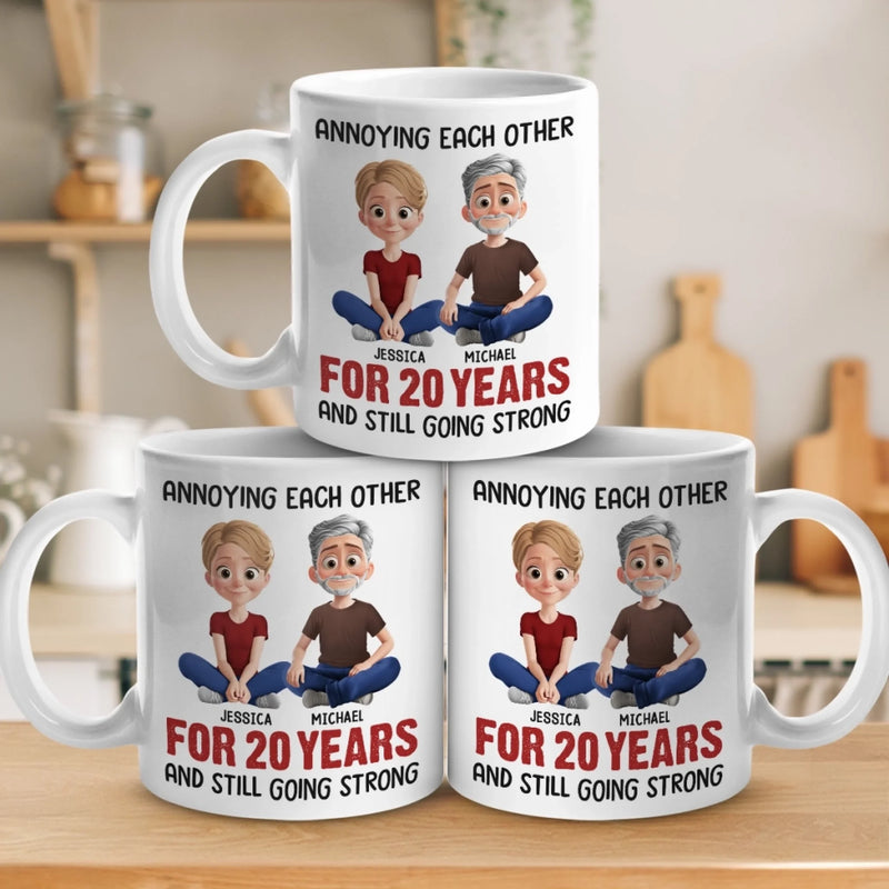 Custom Mug - Personalized Anniversary Wedding Gifts For Husband And Wife, Him And Her - Still Tolerating Each Other