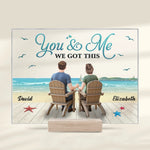 Custom Acrylic Plaque With Stand - Personalized Anniversary Wedding Gifts For Husband And Wife, Him And Her - Every Road Led Me Here