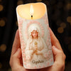 Custom 3D Inflated Effect Printed LED Candle - Personalized Christian Gifts For Women, Men, All Believers, Jesus Lovers - Light Of Faith And Hope