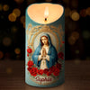 Custom 3D Inflated Effect Printed LED Candle - Personalized Christian Gifts For Women, Men, All Believers, Jesus Lovers - Peace, Light, And Blessings