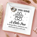 Full-Print Jewelry Dish - Birthday Gifts For Dog Cat Lovers, Dog Dad And Mom, Cat Owners - Paws Fill The Heart With Joy