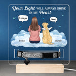 Custom Pet Loss Memorial Light - Personalized Pet Memorial Gifts For Dog Lovers - Always In My Heart