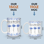 Custom Mug - Personalized Best Friend Birthday Gifts For Women - Blooming Together, Always