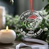 Circle Glass Ornament - Christmas Birthday Gifts For Dog Lovers, Dog Dad And Mom - Jingle Paws, Happy Heart