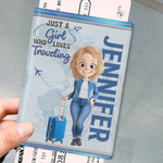 Custom Passport Cover, Passport Holder - Personalized Summer Vacation And Travel Gifts For Women, Men - Catch Flights, Not Feelings
