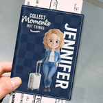Custom Passport Cover, Passport Holder - Personalized Summer Vacation And Travel Gifts For Women - Passport Ready, World Steady