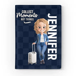 Custom Passport Cover, Passport Holder - Personalized Summer Vacation And Travel Gifts For Women - Passport Ready, World Steady