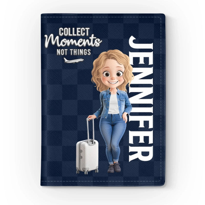 Custom Passport Cover, Passport Holder - Personalized Summer Vacation And Travel Gifts For Women, Men - Passport Ready, World Steady