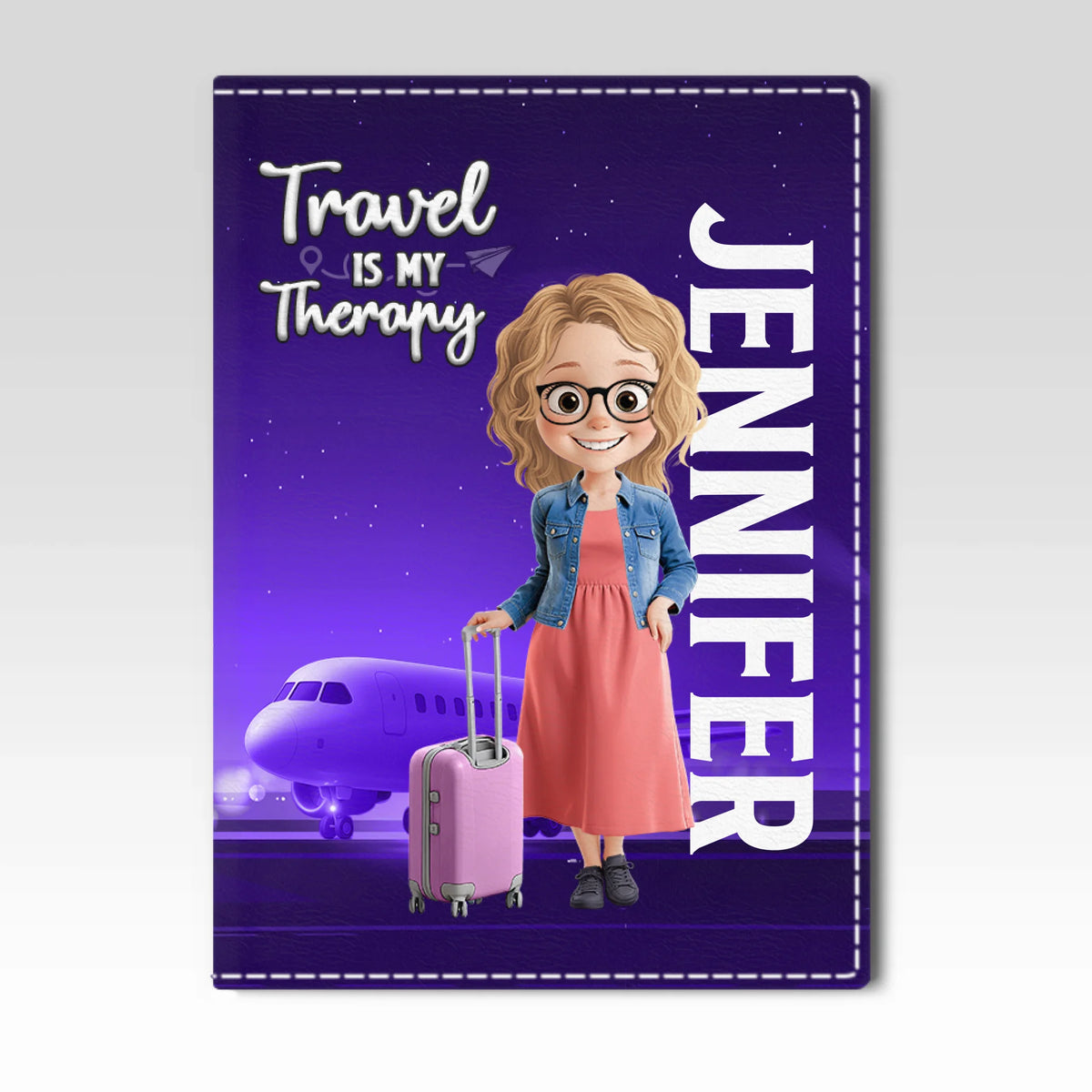 Custom Passport Cover, Passport Holder - Personalized Summer Vacation And Travel Gifts For Women, Men - Born To Roam, Not To Stay