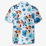 Custom Photo Unisex Tropical Hawaiian Aloha Shirt - Personalized Summer Vacation And Travel Gifts For Dog Lovers, Dog Dad, Dog Mom - Beach Bum With My Pup
