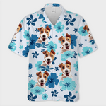 Custom Photo Unisex Tropical Hawaiian Aloha Shirt - Personalized Summer Vacation And Travel Gifts For Dog Lovers, Dog Dad, Dog Mom - Beach Bum With My Pup
