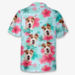 Custom Photo Unisex Tropical Hawaiian Aloha Shirt - Personalized Summer Vacation And Travel Gifts For Dog Lovers, Dog Dads, Dog Moms - Summer With My Fur Buddy