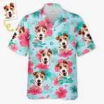 Custom Photo Unisex Tropical Hawaiian Aloha Shirt - Personalized Summer Vacation And Travel Gifts For Dog Lovers, Dog Dads, Dog Moms - Summer With My Fur Buddy