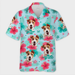 Custom Photo Unisex Tropical Hawaiian Aloha Shirt - Personalized Summer Vacation And Travel Gifts For Dog Lovers, Dog Dads, Dog Moms - Summer With My Fur Buddy