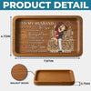 Custom Wooden Valet Tray - Personalized Anniversary Wedding Gifts For Husband And Wife, Him And Her - Love You More Everyday, Couple Birthday Gifts For Him And Her