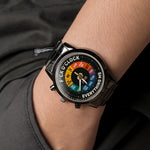 Custom Men's Watch - Personalized Funny Gift For Friend, Coworker, Family Member - Whatever Time It Is