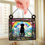 Custom Window Hanging Suncatcher Ornament - Personalized Pet Memorial Gifts For Dog Lovers, Pet Parents - Heart Full Of Memories