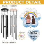 Custom Wind Chime With Acrylic Charms - Personalized Pet Memorial Gifts For Dog Lovers - Pawprints On My Soul