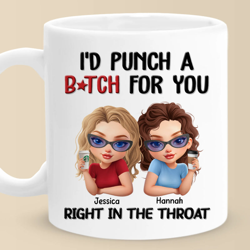 Custom Mug - Personalized Best Friend Birthday Gifts For Women - Besties With Attitude