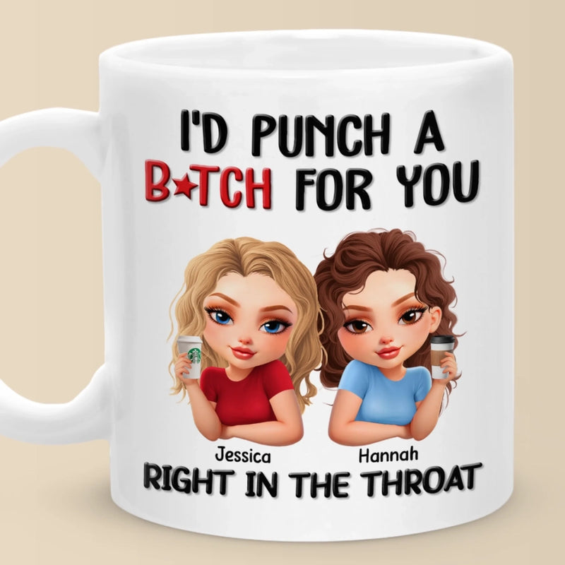 Custom Mug - Personalized Best Friend Birthday Gifts For Women - Besties With Attitude