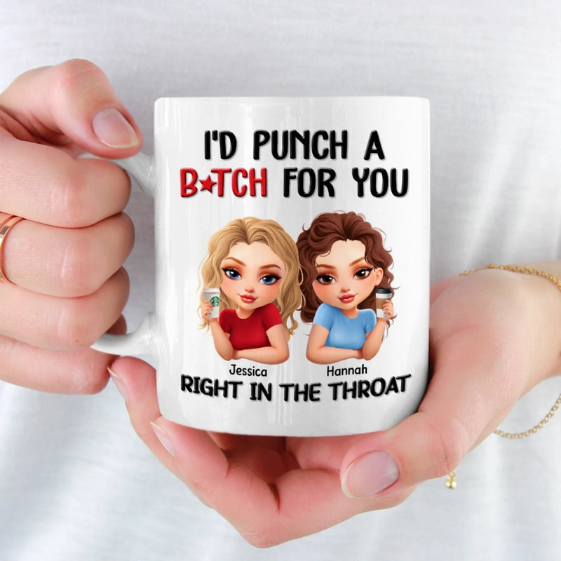 Custom Mug - Personalized Best Friend Birthday Gifts For Women - Besties With Attitude